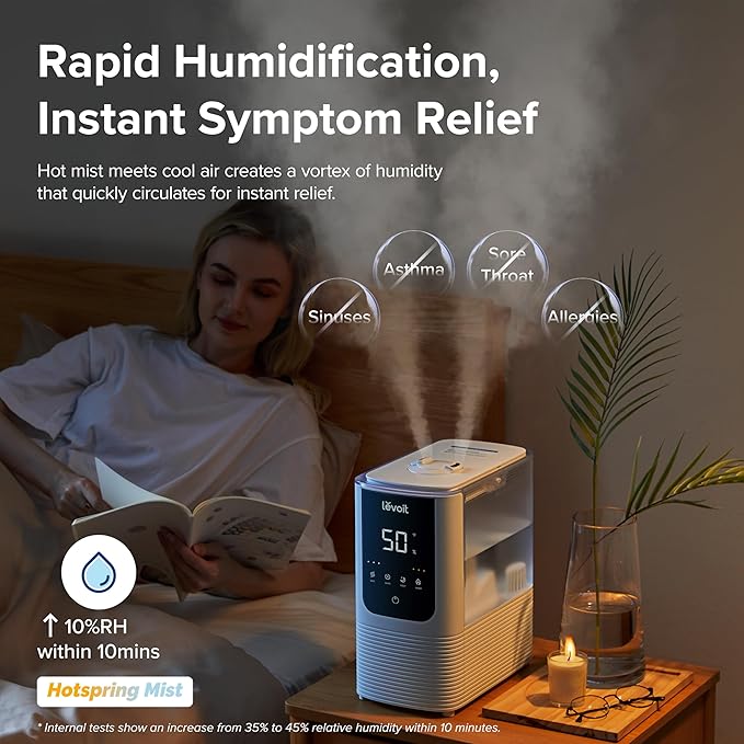LEVOIT Superior 6000S Smart Evaporative Humidifiers for Home Whole House up to 3000ft² & Humidifiers for Bedroom Home - Image 7