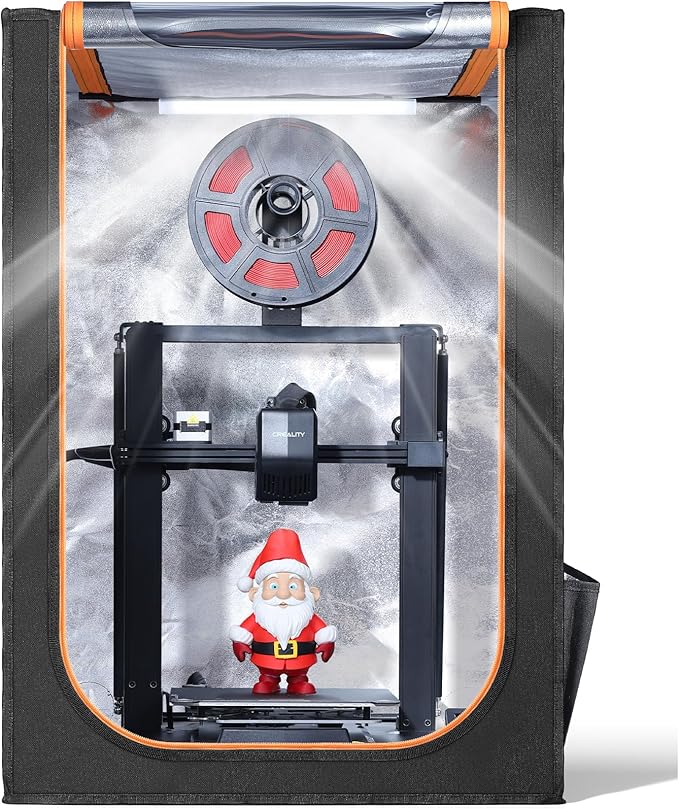 3D Printer Enclosure with LED Lighting, Fireproof Dustproof Tent Constant Temperature Protective Cover for Creality Ender 3 V3 SE/KE/Ender 3/Ender 3 Pro/Ender 3V2/Ender 3S1/Neo/Anycubic Elegoo, Medium by YOOPAI