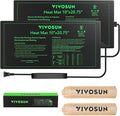 VIVOSUN 2 Pack Durable Waterproof Seedling Heat Mat 10" x 20.75" UL & MET-Certified Warm Hydroponic Heating Pad for Germination, Indoor Gardening, Greenhouse by VIVOSUN
