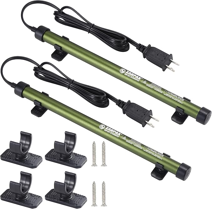 2 Pack Gun Safe Dehumidifier Rod | Dehumidifier Rod For Enclosed Spaces, Gun Safe & Vault, Cabinets | Protect Valuables & Stop Humidity, & Moisture | Foldable, 4 Mounting Brackets | 12''/30cm by Zarpax