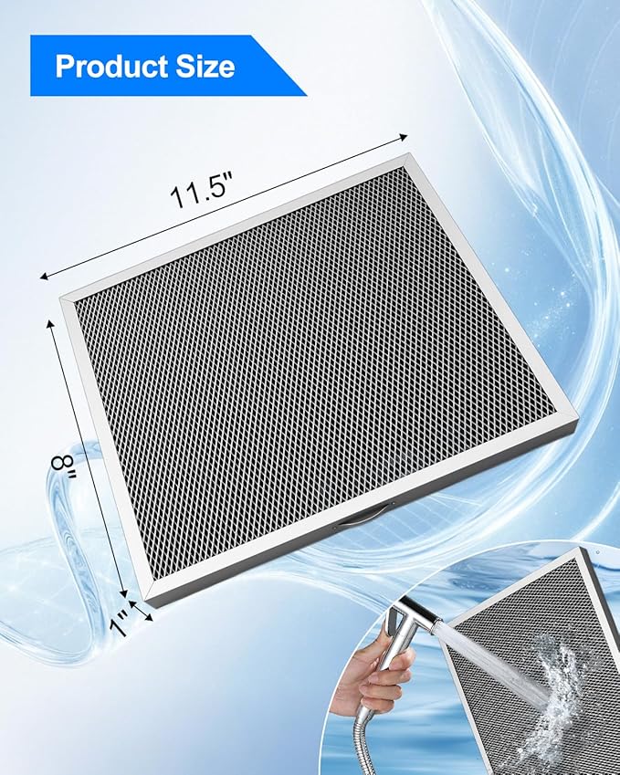 WUMZIJ 5881 Washable MERV 8 Dehumidifier Filter Compatible with Whole-House Dehumidifiers Models E100 E080 and Dehumidifying Ventilator 8192A, 12x13.5x1 MERV 8 Washable 2PCS - Image 6