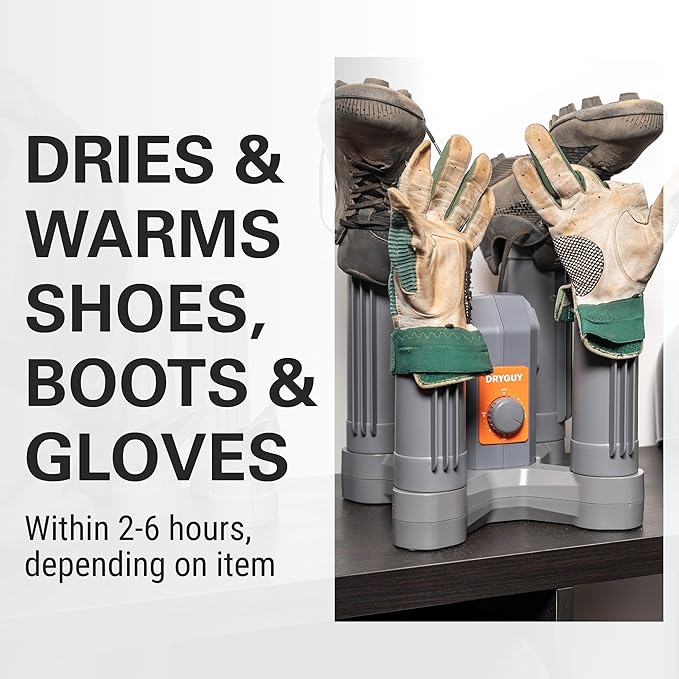 DryGuy Two-Pair Boot Dryer, Fast Convection & Forced Air Drying for Boots, Quiet, Compact Design, Odor Control with Optional Scent Pods, Dries 2 Pairs of Boots Simultaneously, Home or Garage Use - Image 3