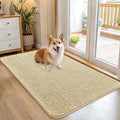 OLANLY Dog Door Mat for Muddy Paws 45x27, Absorbs Moisture and Dirt, Absorbent Non-Slip Washable Doormat, Quick Dry Chenille Mud Mat for Dogs, Entry Indoor Entryway Carpet for Inside Floor, Sand by OLANLY