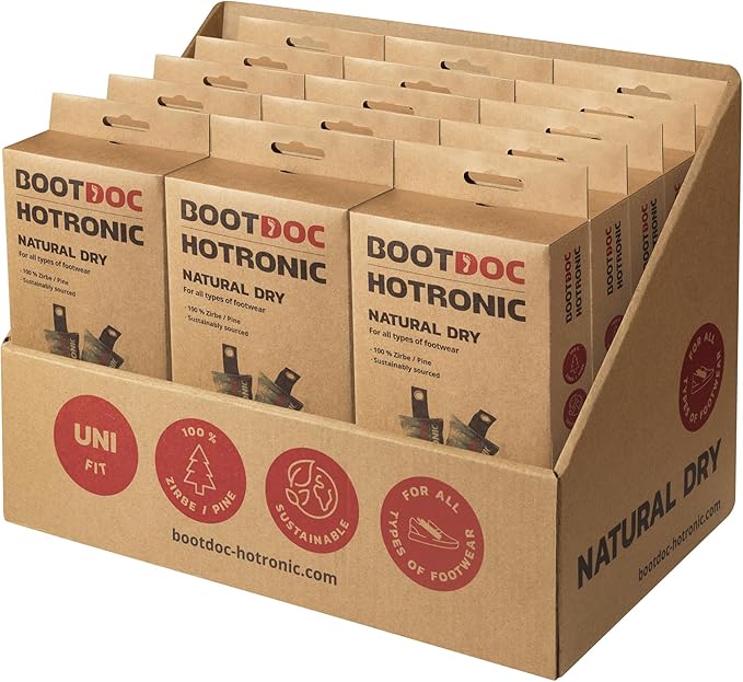 Hotronic Natural Dry Boot & Shoe Drying Pouch – Pair | Stone Pine Filled | Reusable, Fresh, Odor-Reducing Dryer for Ski & Snowboard Boots, Hiking & Camping Footwear - Image 2