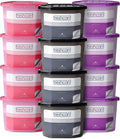 Moisture Absorber Bundle, Room and Closet Freshener, Moisture and Odor Absorber for Home, Rooms, Basement, Garage, Prevent Musty Odor, Control Moisture, Pack of 12, Rose, Lavender & Charcoal by CILICAnT