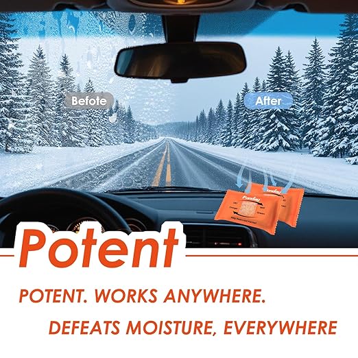 500g x 4 packs Fonday Rechargeable Silica Gel Car Dehumidifier Fast Reactivate Desiccant Bags, Large for Gun Safe Closet Basement Garage Storage Moisture Absorber - Image 5