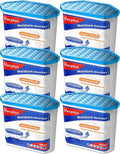 Vacplus Moisture Absorbers 6 pack, Portable Humidity Absorber Boxes for Your Bathroom, Closet & Car, Dehumidifier with Fragrance Free, 16.0 Oz by Vacplus