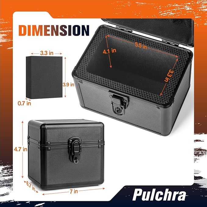 Pulchra Graded Card Storage Box, Top Loaders Case, Sports Trading Box, Slab PSA MTG CSG SGC Magnetic Holder, Carrying Collector Storage Boxes - Image 2
