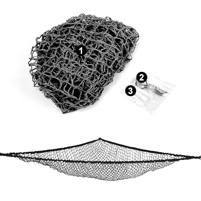 Stuffed Animal Hammock, Jumbo Toy Storage Net 83" Wall Sling Corner Extra Large Kids Children Mesh Toy Net Organizer (Black, 83 Inch) - Image 6