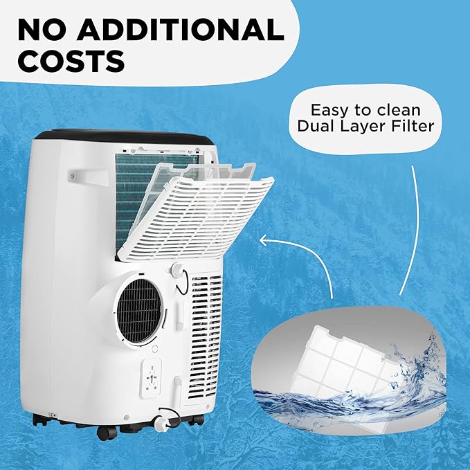 Portable Air Conditioners 10000 BTU AIRO COMFORT, AC Unit Floor Standing with Remote Control & DYI Installation Kit - Image 8