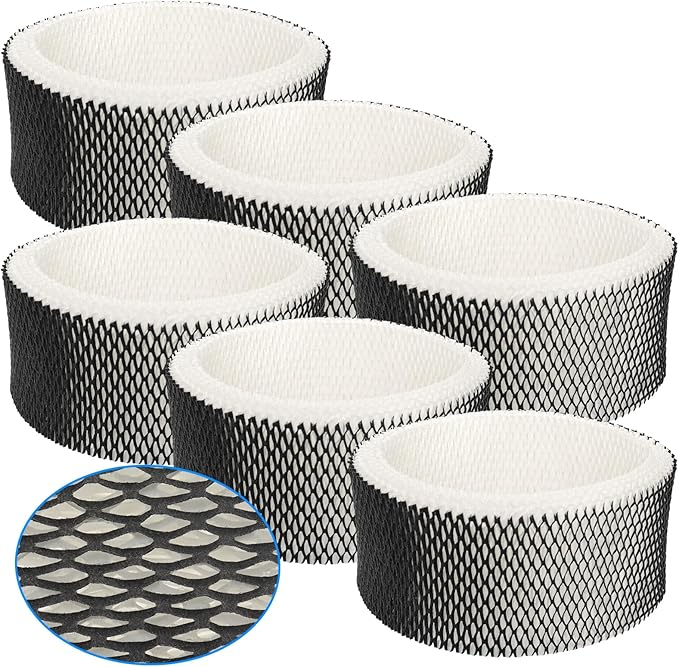 Podoy HWF62 Humidifier Filter Compatible with Holmes Sunbeam Humidifier Filter A, Replace HWF62 HWF62CS HWF62D SCM1100 SCM1701 SCM1702 SCM1762 SF212 HM1300 HM1761 (6 Pack) by PodoyDirect