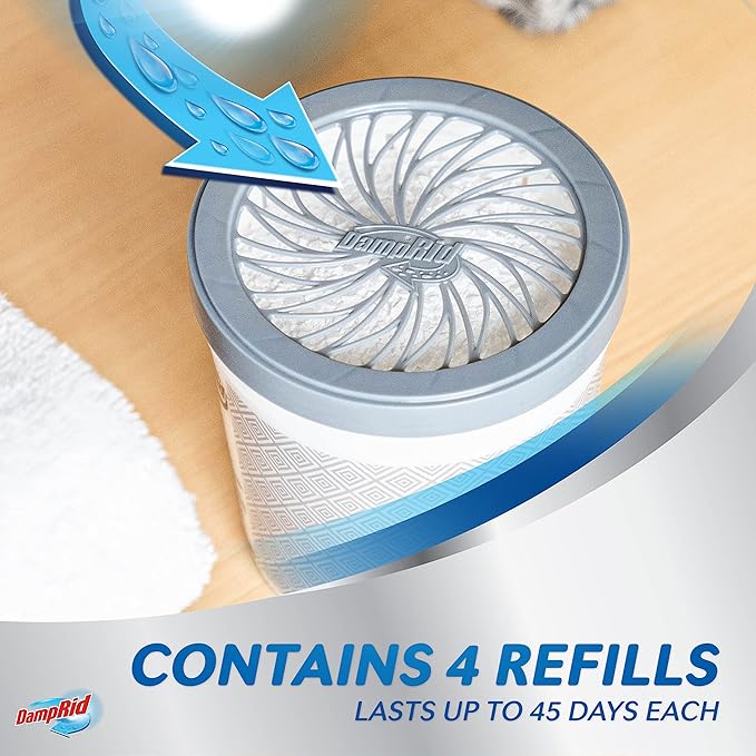 DampRid Refill Bag, 44 oz, 4-Pack - Fresh Scent Moisture Absorbers for Rooms with Excess Humidity, Long-Lasting, Eliminates Musty Odors and Creates Fresher Air - Image 3