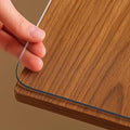 NECAUX 12 x 16 Inch 1.5mm Thick Clear Table Protector, Plastic Tablecloth PVC Waterproof Table Cover Protector Vinyl Desk Pad Mat for Coffee Table End Table Night Stand Dresser Vanity Makeup Decor by NECAUX