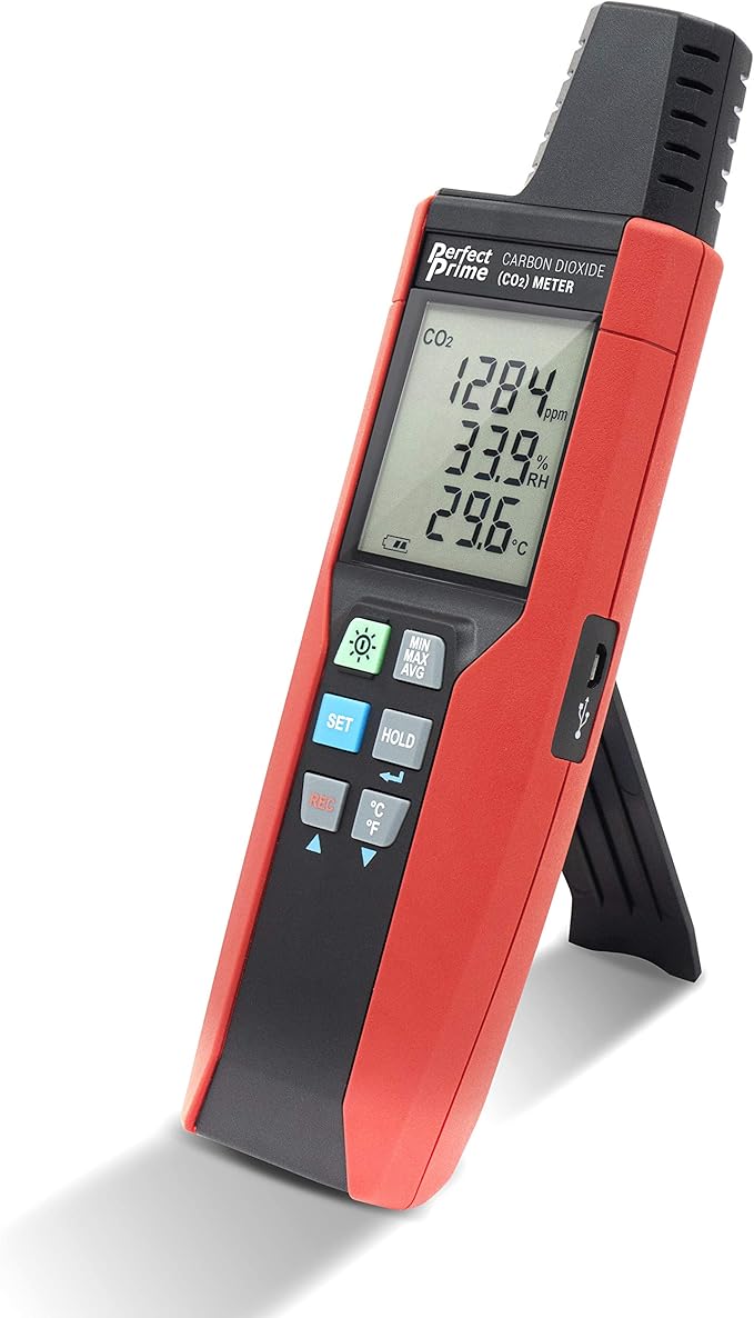 PerfectPrime CO2512, High Concentrate (30,000 ppm) Indoor Air Quality Meter USB CO2 CARBON DIOXIDE Air Temperature Humidity DataLogger - Image 2