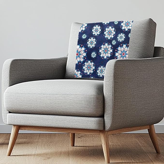 Mandala Recliner Headrest Protector Washable Sofa Protective Cover Wear Resistant Couch Headrest Covers Non-Slip Slipcover for Chair Sofa Couch Fashion Loveseat Decorations by Unknown