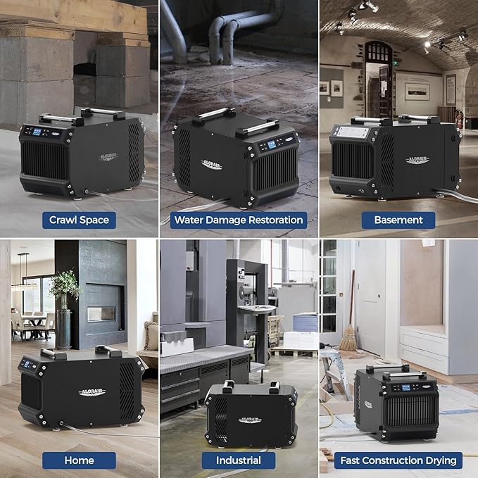 ALORAIR 145 Pint Crawl Spaces Dehumidifier with Pump and Drain Hose, Auto Defrost for Crawlspaces, Commercial, Basements, and Large Rooms up to 1800 Sq.Ft - Image 7