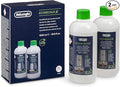 De'Longhi EcoDecalk Descaler 2-Pack, Eco-Friendly Universal Descaling Solution for Coffee & Espresso Machines, 33.8 oz (10 uses) by DeLonghi