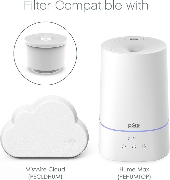 Pure Enrichment Humidifier Decalcification Cartridge Filter for MistAire Cloud (PECLDHUM) and Hume Max Top Fill Humidifier (PEHUMTOP) - Image 3