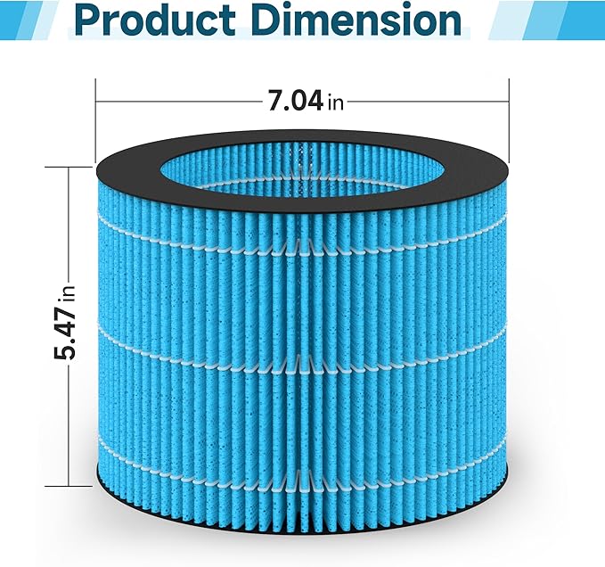 2 Pack MistAire Eva Replacement Filter Compatible with Pure Enrichment MistAire Eva - Mist-Free Evaporative Humidifier (2.8L) (Model: PEHUMEVA) - Image 4