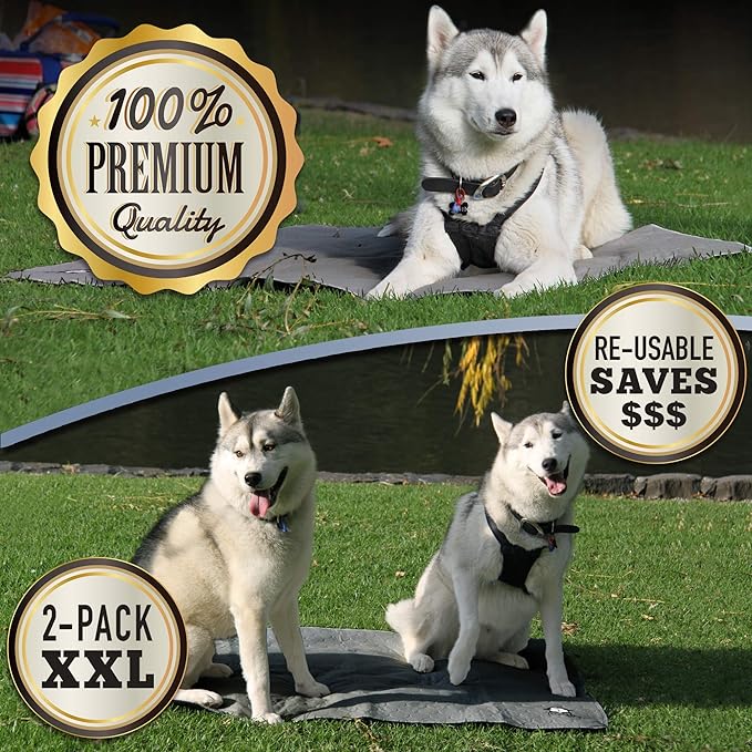 Washable Pee Pads for Dogs XXL (2 Pack), Reusable Puppy Training Pads, Ultra Absorbent & Waterproof Pet Mat for Senior Dogs, Non-Slip, Floor & Furniture Protector (36"x48") by Trendy Den Creations - Image 3