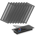 Hon&Guan Floor Vent Covers, Strong Magnetic Vent Mesh Air Vent Filters, 4x10'' PVC Floor Register Vent Screens for Home Floor/Wall/Ceiling Catch Debris Hair Dust (8PCS) by HonGuan