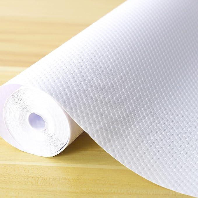 Shelf Liner Non-Slip 20 Inch Wide X 20 Ft Kitchen Cabinet Drawer Liners Waterproof & Oil-Proof Drawer Mat for Cupboard Pantry Non Adhesive Refrigerator Shelf Liner Strong Grip Cabinet Mat by Unknown