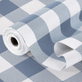 Shelf Drawer Liner for Kitchen Cabinets Non-Adhesive, 17.5In x 20FT Non-Slip Strong Grip Thickened Gingham Cabinet Liners for Shelves, Dresser, Cupboard, Pantry, Tool Box, Bathroom Drawers, Blue/White by Insigoo