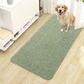 OLANLY Dog Door Mat for Muddy Paws 44x24, Absorbs Moisture and Dirt, Absorbent Non-Slip Washable Doormat, Quick Dry Chenille Mud Mat for Dogs, Entry Indoor Entryway Carpet for Inside Floor, Sage Green by OLANLY