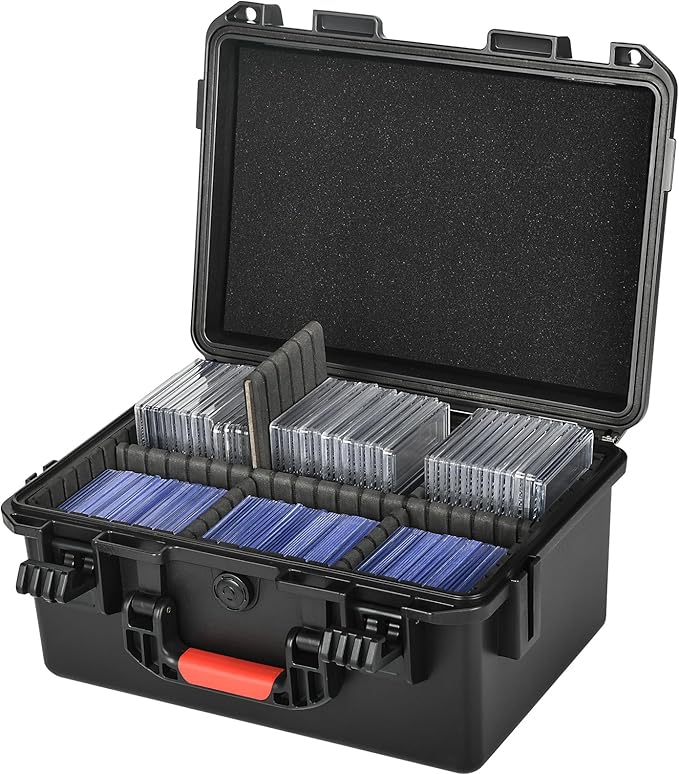 Graded Sports Card Storage Box - Card Case for Trading | Baseball Card, Graded Card Slab Carrying Case Fits PSA BGS FGS & SGC, Waterproof Holder Storage Box for Top Loader, Magnetic (Holder 300+) by LOTOCASE