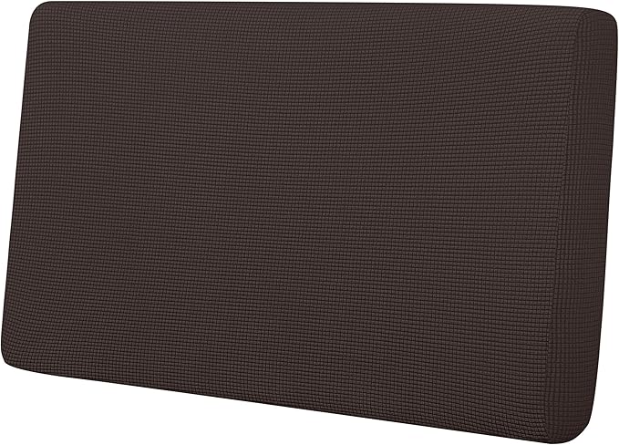 Easy-Going Stretch Loveseat Cushion Cover Sofa Cushion Furniture Protector Sofa Seat Sofa Slipcover Sofa Cover Soft Flexibility with Elastic Bottom(Loveseat Cushion, Chocolate) by Easy-Going