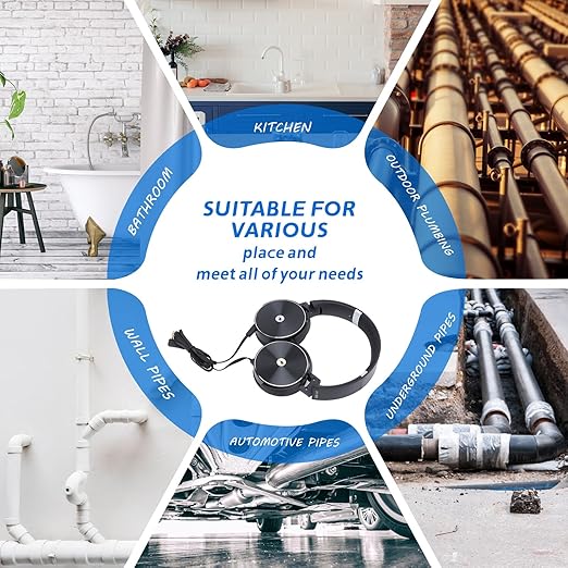 Water Leakage Detection, Underground Water Leak Detector, High Strength Sound Intensifier Water Pipe Leakage Monitor, Suitable for Site Construction, Car Maintenance - Image 6