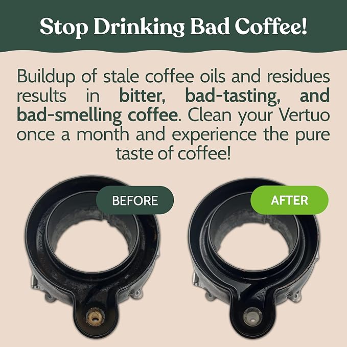 Roobi Cleaning Kit Compatible with Nespresso Vertuoline. Includes 1 Reusable Pod & 12 Cleaning Tablets. Carbon Neutral Vertuoline Cleaner Kit. 1 Year Supply. - Image 7