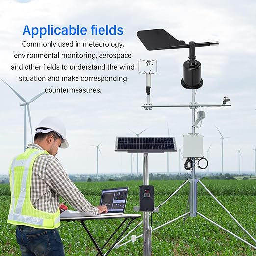 360 Degree Wind Direction Sensor, Wind Direction Transmitter, High Accuracy Vane with RS485 Output, Ideal for Meteorological & Environmental Monitoring - Image 8