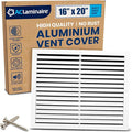 16x20 Inch (Duct Opening) Air Return Vent Cover Decorative – Premium Aluminum AC Vent Cover for Ceiling & Wall, Rustproof Grille, Ideal for Home HVAC Grille, Durable & Easy to Install by ACLAMINAIRE by LAMINAIRE