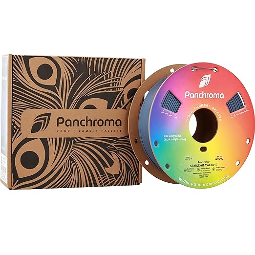 Polymaker Panchroma Blue Color Changing PLA, 1.75mm, 1KG, Glitter Starlight Twilight 3D Printer Filament, Hides Layer Lines, Easy to Print, Tangle Free, AMS Compatible, Works with Most FDM Printers - Image 9