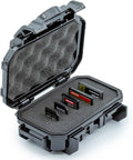 52 Dry Box Protective Case with Pick & Pluck Foam - Travel Safe / Mil Spec / Waterproof / USA Made - for Pistols, Cameras, Phones, Camping, Fishing, Hiking, Traveling, Water Sports, Knives (Black) by EvergreenCases