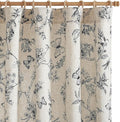 jinchan Floral Curtains Lined Linen Blend Curtain for Living Room 84 Inch Length Black Farmhouse Flower Patterned Curtain French Country Curtains Drapes Back Tab Rod Pocket 2 Panels by JINCHAN