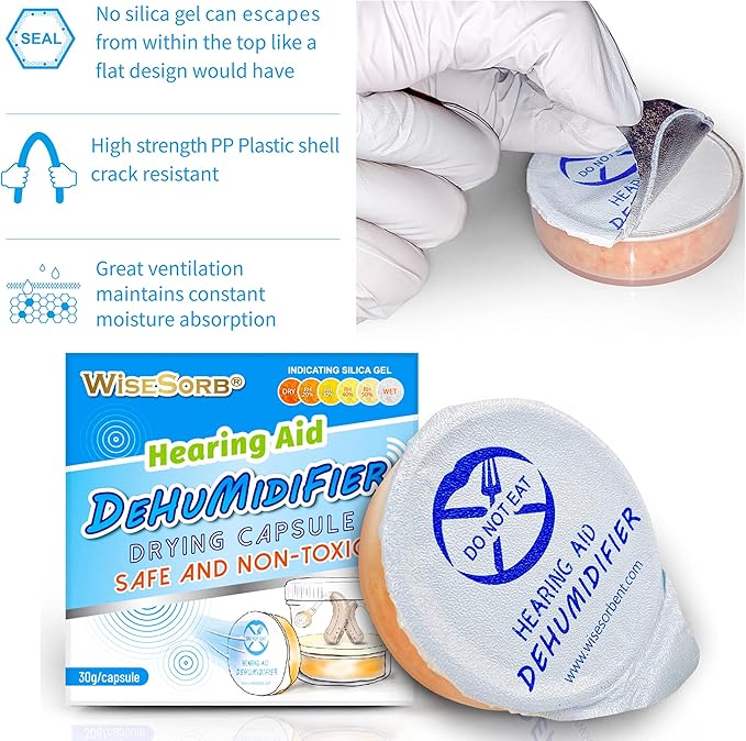 3 Pieces Hearing Aid Dryer, Hearing Aid Dryer Capsules Bricks, Hearing Aid Accessories - Image 3