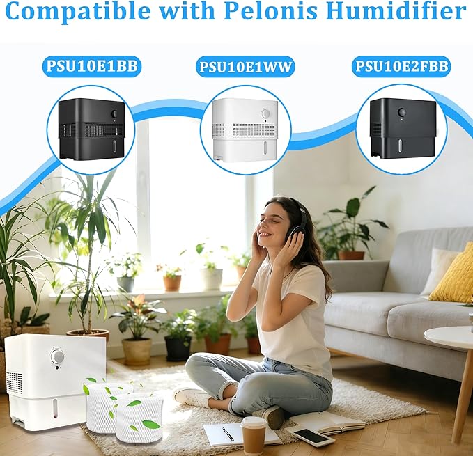 2-Pack Humidifier Filter for Pelonis Humidifier PSU10E1BB, PSU10E1WW, PSU10E2FBB and PSU10E2FWW, Humidifier Wicking Filter Replacement Compatible with Pelonis Humidifier Filter - Image 2
