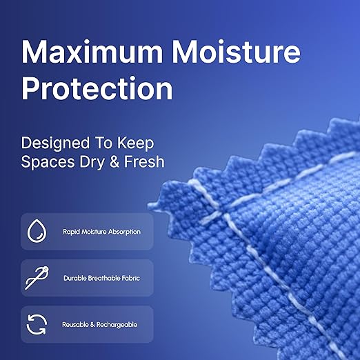 Rechargeable Desiccant Packs for Gun Safe (6 x 100g) – Heavy Duty Reusable Silica Gel Moisture & Anti-Rust Protection for Firearms, Ammo, Optics & Electronics Equipment - Image 3