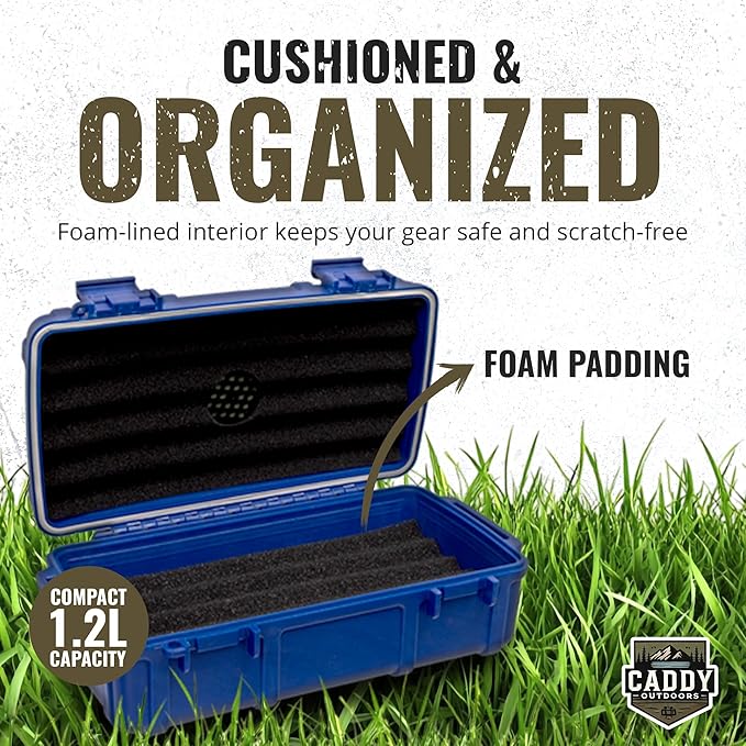 Waterproof Storage Case 1.2 L Capacity – Heavy-Duty Gear Box with Foam, Carabiner & Lanyard – Crushproof, Airtight Outdoor Container for Camping, Hiking, Fishing - Image 4