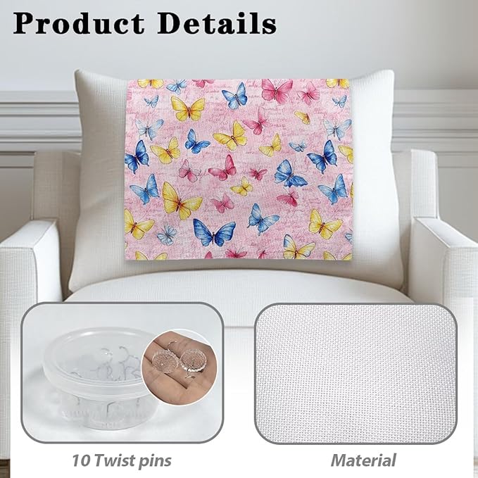 Headrest Cover for Recliner Chairs Pink Butterfly Wear Resistant Couch Headrest Protector Non-Slip Pet Scratch Resistant Couch Headrest Covers for Sofa - Image 4