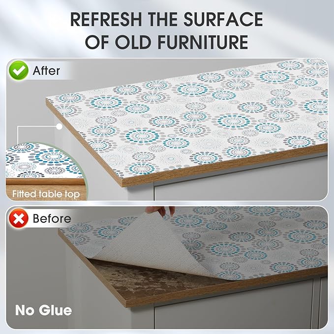 Drawer and Shelf Liner, Non-Slip Kitchen Cabinet Liners Non-Adhesive Thick Strong Grip Waterproof Washable Mats Protect Dresser Shelves Cupboard Bathroom Cabinets, Spiral, 12 in X 20 FT - Image 8