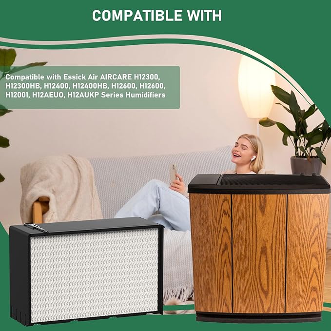 Carmerny 3 Pack 1045 Super Wick Humidifier Filter Replacement Compatible with Essick Air AIRCARE H12300, H12300HB, H12400, H12400HB, H12600, H12600, H12001, H12AEUO, H12AUKP Series Humidifiers - Image 5