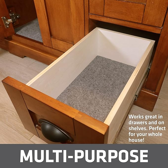 Drymate Premium Under Sink Mat, Waterproof Cabinet Protection Mats for Kitchen & Bathroom, Absorbent Shelf Liners, Slip-Resistant, Non-Adhesive, Machine Washable (USA Made)(24”x29”)(Light Grey) - Image 5