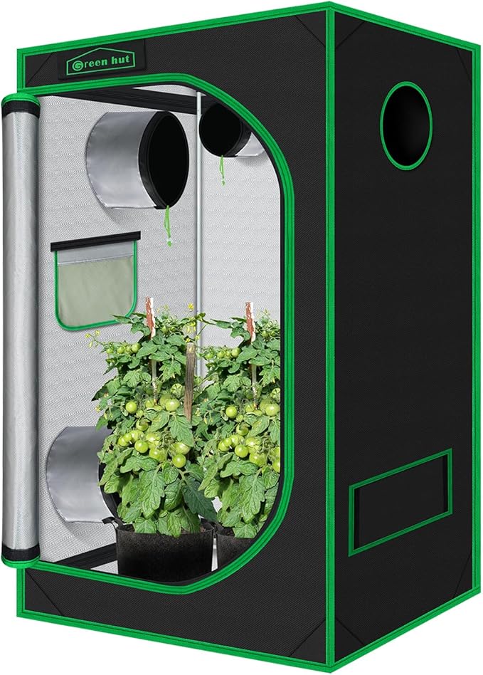 24"x36"x60"Grow Tent for Plants Mylar Hydroponic Grow Tents Indoor Grow Room for Plant Fruit Flower Veg with Removable Waterproof Floor Tray by GreenHut