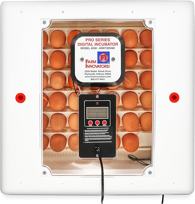 Farm Innovators 41 Egg Digital Circulated Air Incubator w/Auto Turning & Humidity Control - Automatic Incubating Machine for Hatching Chicken Eggs and Poultry Farming by FarmInnovatorsInc
