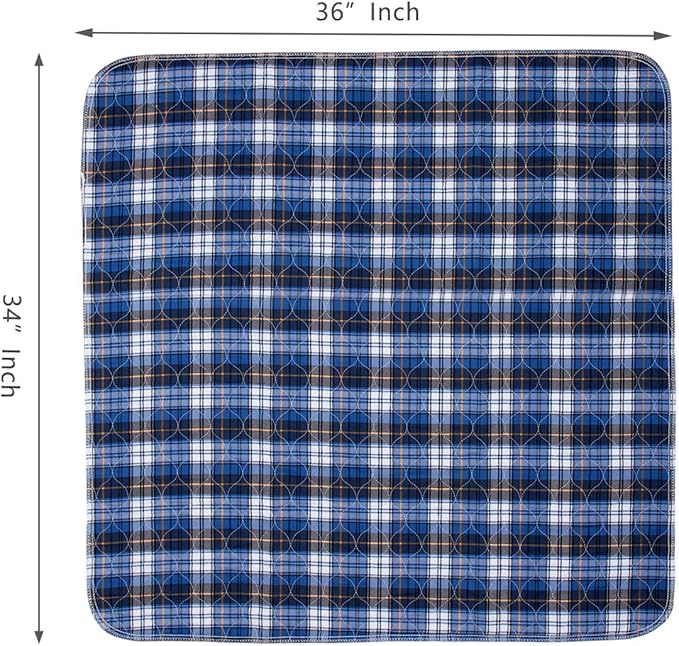 Non-Slip Bed Pads for Incontinence Washable (36" x 34"|2 Pack),Waterproof Bed Pads,Adult Washable Incontinence Bed Pads for Adults,Dog,Kids - Image 2