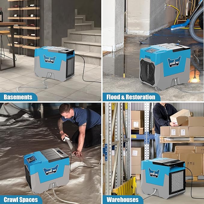 ARGENDON Commercial Dehumidifier,180 Pints Industrial Dehumidifier with Pump & Drain Hose for Whole House, Crawl Space, Warehouse, Up to 2,300 sq ft, Water Damage Restoration, 5-Year Limited Warranty - Image 7