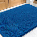 OLANLY Dog Door Mat for Muddy Paws 30x20, Absorbs Moisture and Dirt, Absorbent Non-Slip Washable Doormat, Quick Dry Chenille Mud Mat, Entry Indoor Entryway Carpet for Inside Floor, Deep Navy Blue by OLANLY